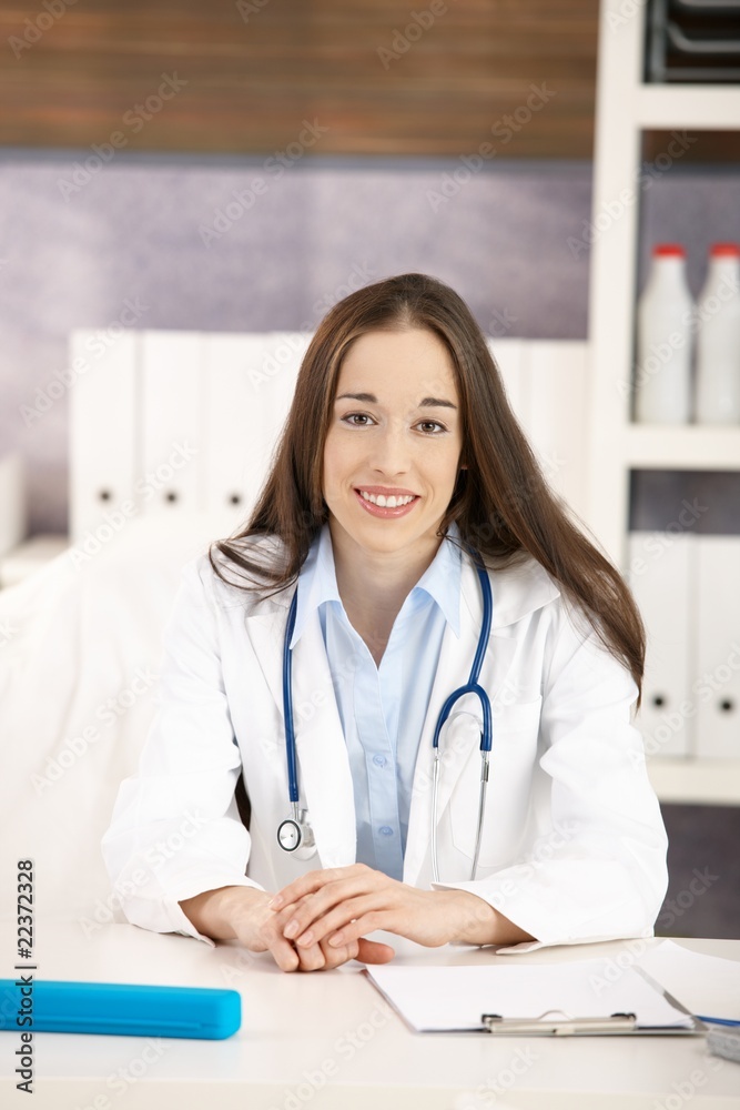 Portrait of female doctor in office Portrait of female doctor in office