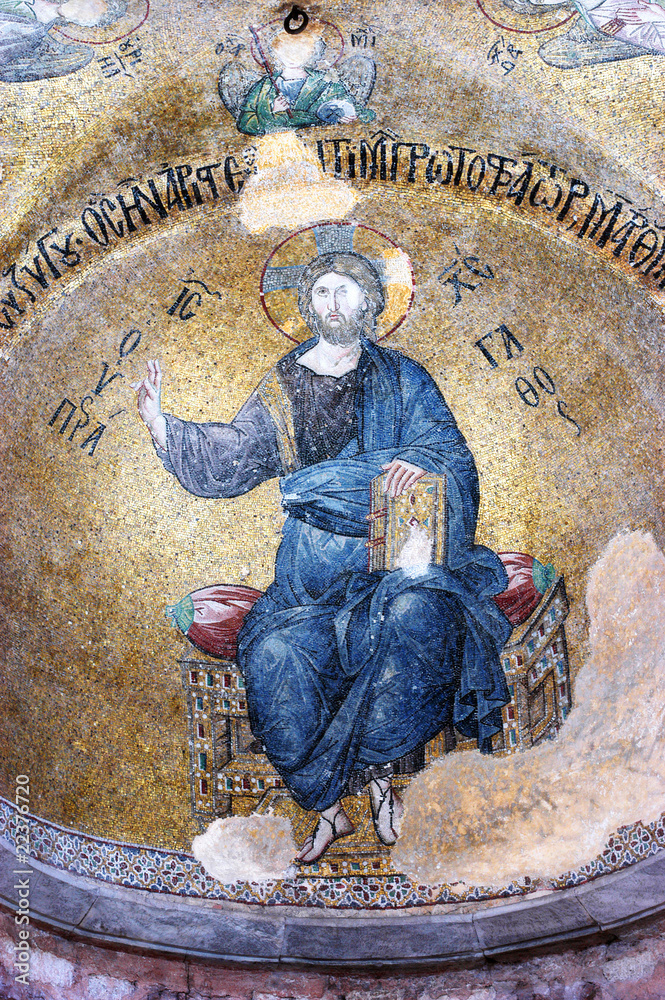 Mosaic of Jesus Christ, Fethiye camii, Istanbul, Turkey