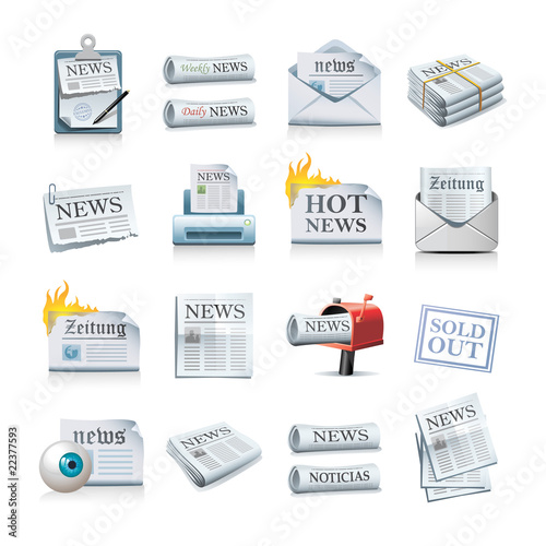 newspaper icons