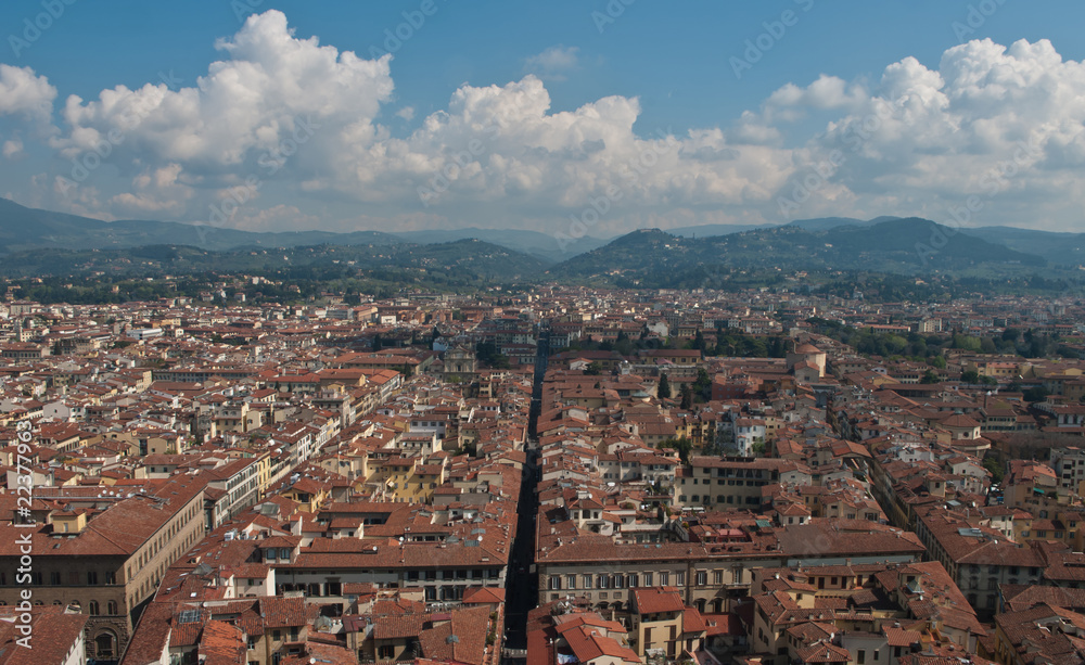 The panorama of Florence, Italy