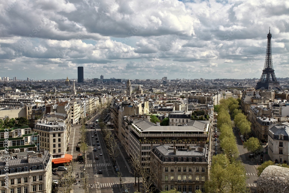 vue aérienne de Paris