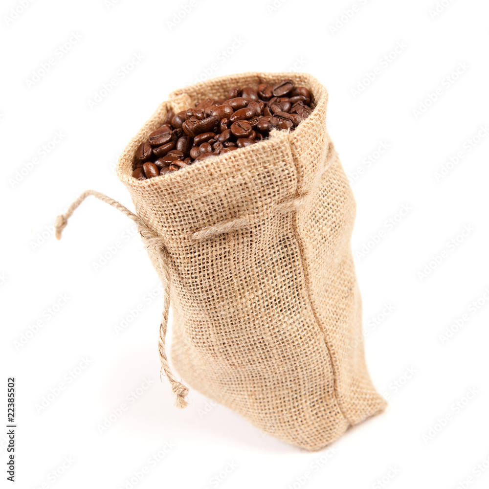 Kaffeesäckchen, stehend Kaffeesäckchen, stehend