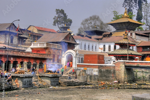 Pashupatinath Ghats of Kathmandu - Nepal / Himalaya