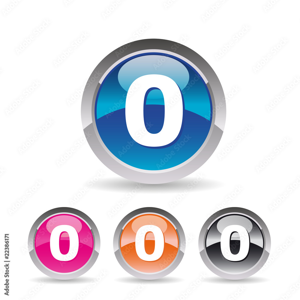 Obraz premium Picto chiffre zéro