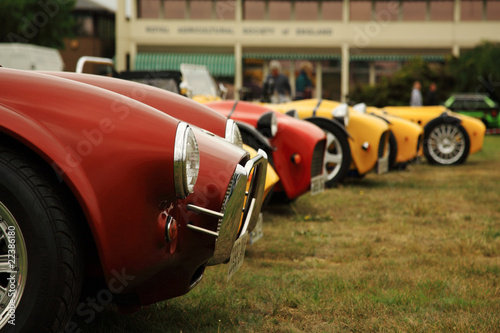 Red and yellow sports cars