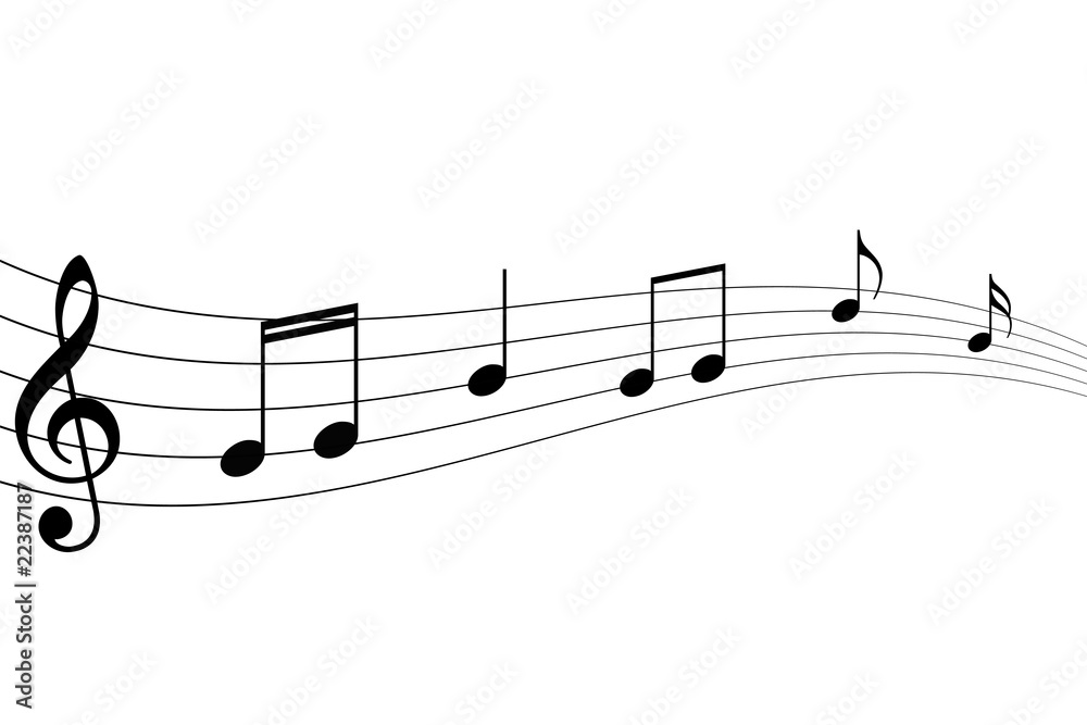 Fototapeta Vector Musical Notes