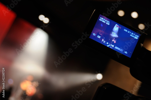Video camera lcd display - professional HD production