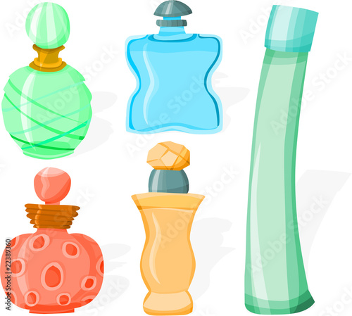 Set of a perfume bottle B
