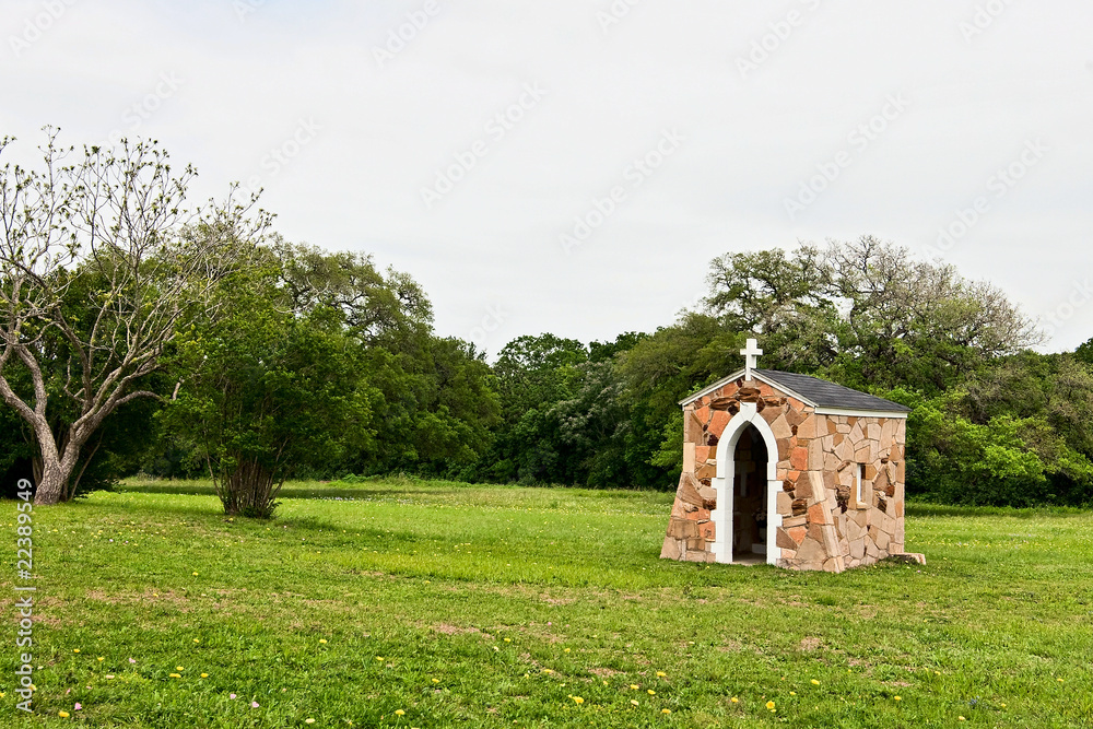 Small Catholic prayer room on church grounds