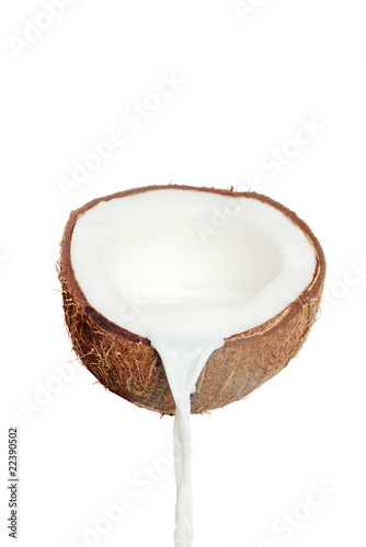 fresh coconut and milk