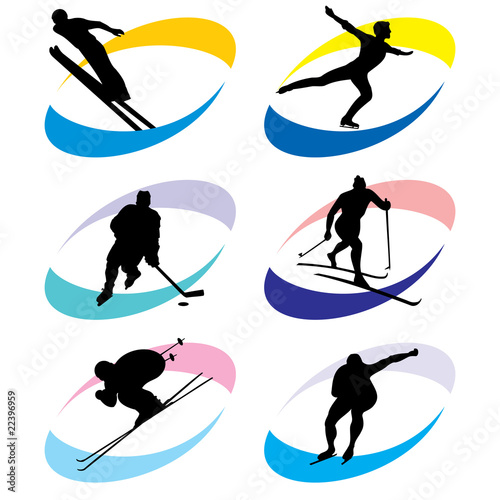 winter sport icons