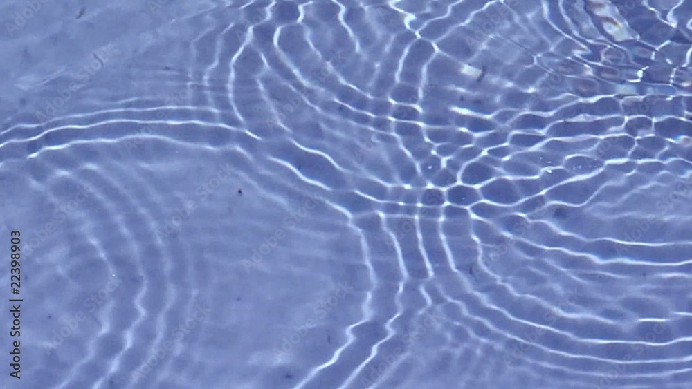 Wasser mit Wassertropfen blau Video