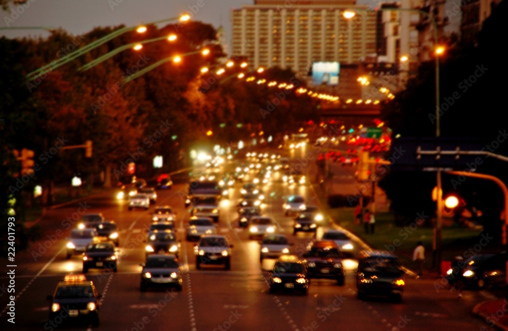 Megacity Evening Traffic Jams