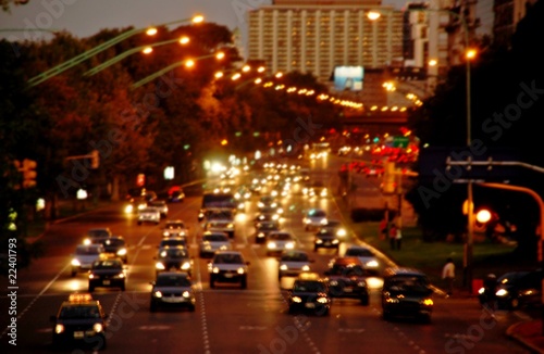 Megacity Evening Traffic Jams