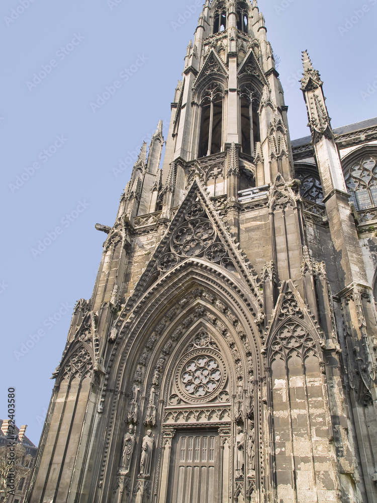 Catedral de Rouen, ciudad medieval de Normandía, Francia