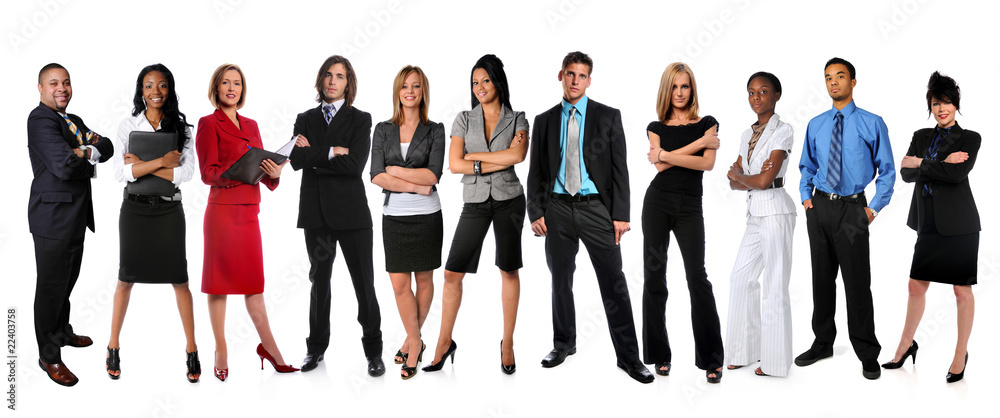 Young Businesspeople Standing