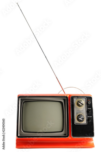 Vintage Television with Antenna