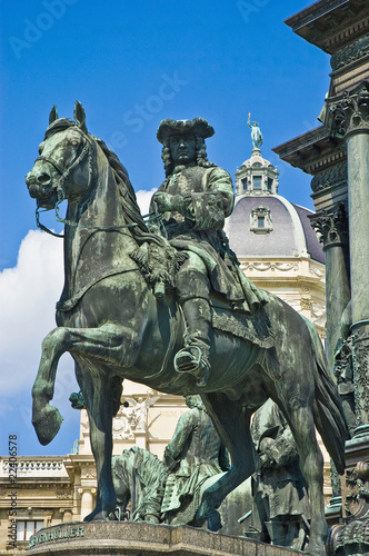 One of the four generals statues at the Maria Theresien monument
