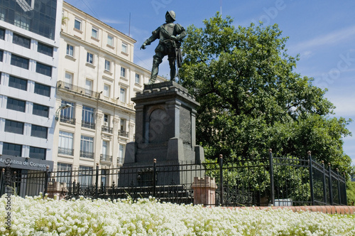 Juan de Garay Monument at Buenos Aires, Argentina photo