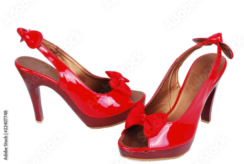 red fashion shoes