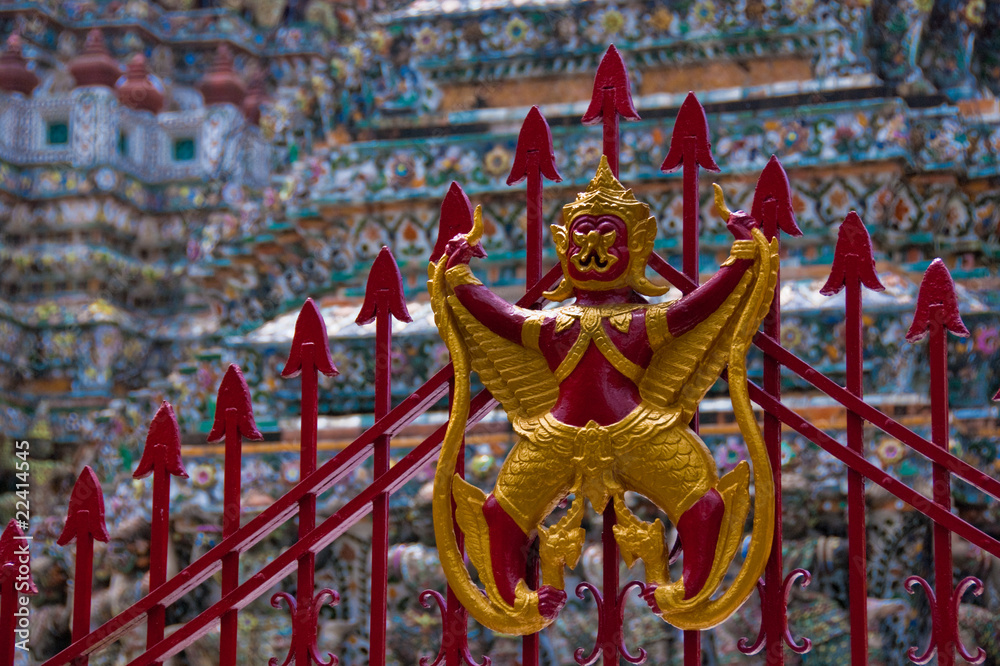 Obraz premium Detail - Arun Wat, Arun Temple, Bankok, Thailand