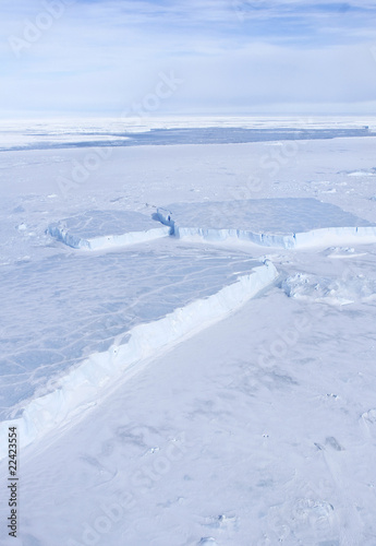 Sea ice on Antarctica