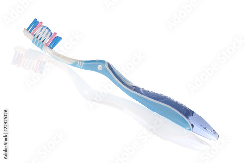 Modern toothbrush isolated on a white background