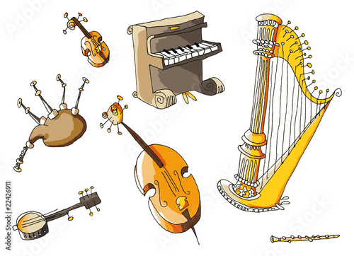 Instruments de musique séparés