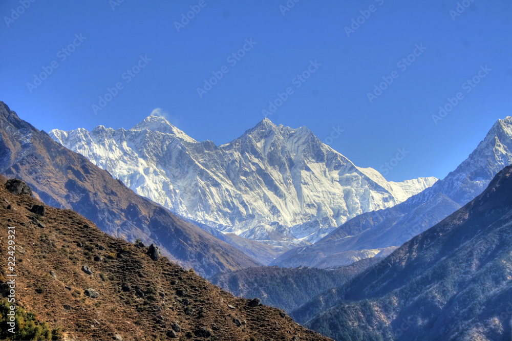 Fototapeta premium Nepal / Himalaya - Lhotse & Mount Everest