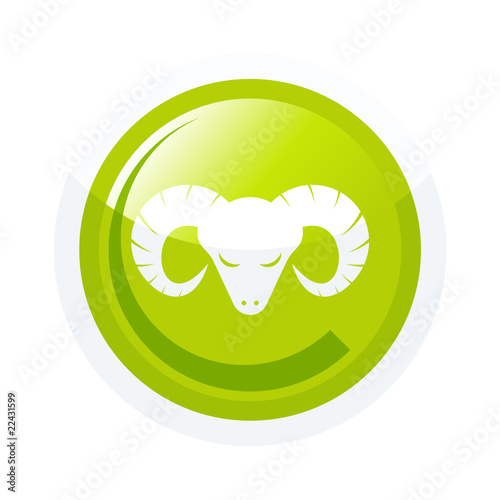 widder steinbock symbol zeichen button