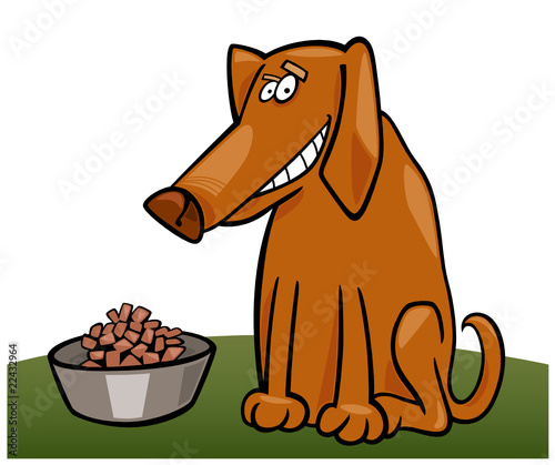 dog with his fodder