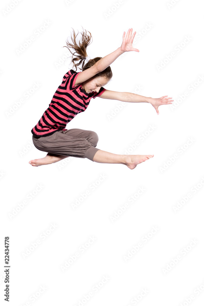 Springendes Mädchen