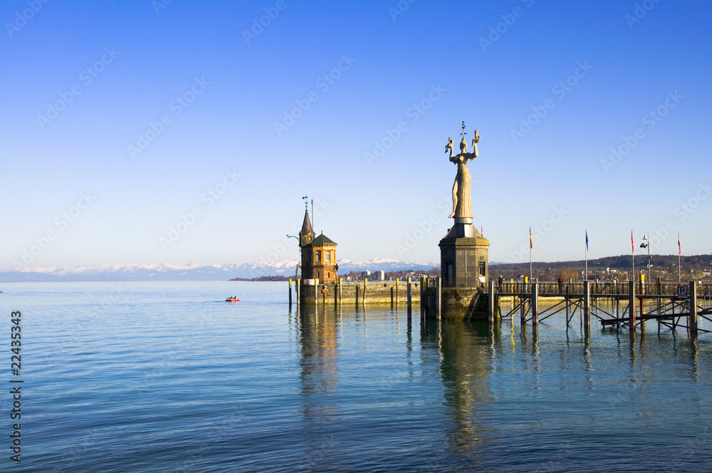 Hafen in Konstanz, Bodensee, Deutschland