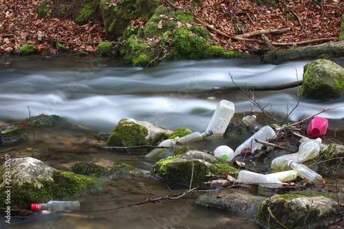 Cuadro en lienzo Water pollution