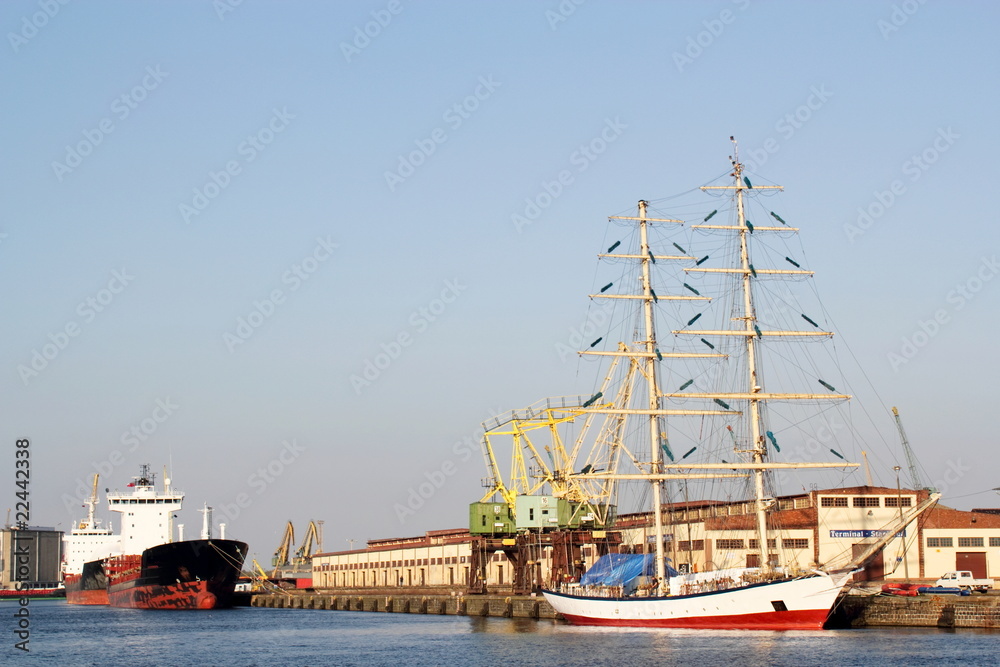 Hafen in Szczecin