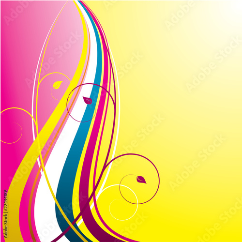 Pink_and_yellow_floral_wave