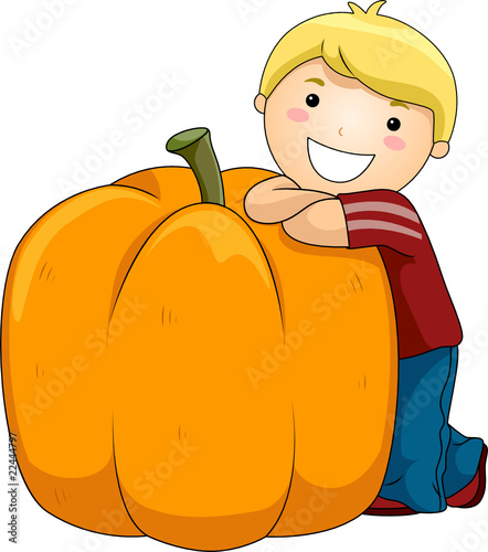 Boy with Pumpkin