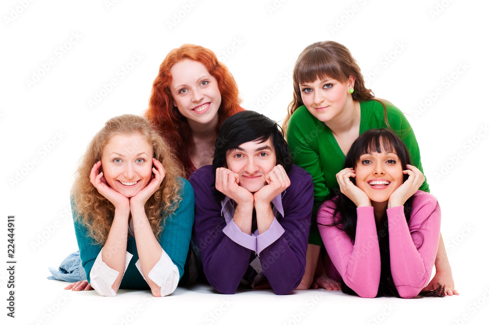 Obraz premium cheerful company