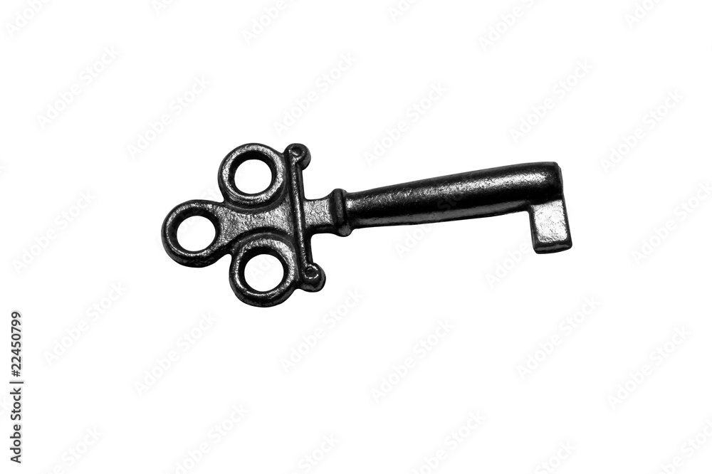 Skeleton Key on White. Clipping Path Included. Skeleton Key on White. Clipping Path Included.