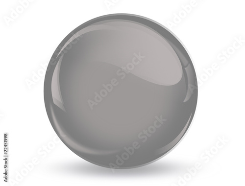 ball reflection ,3D grey