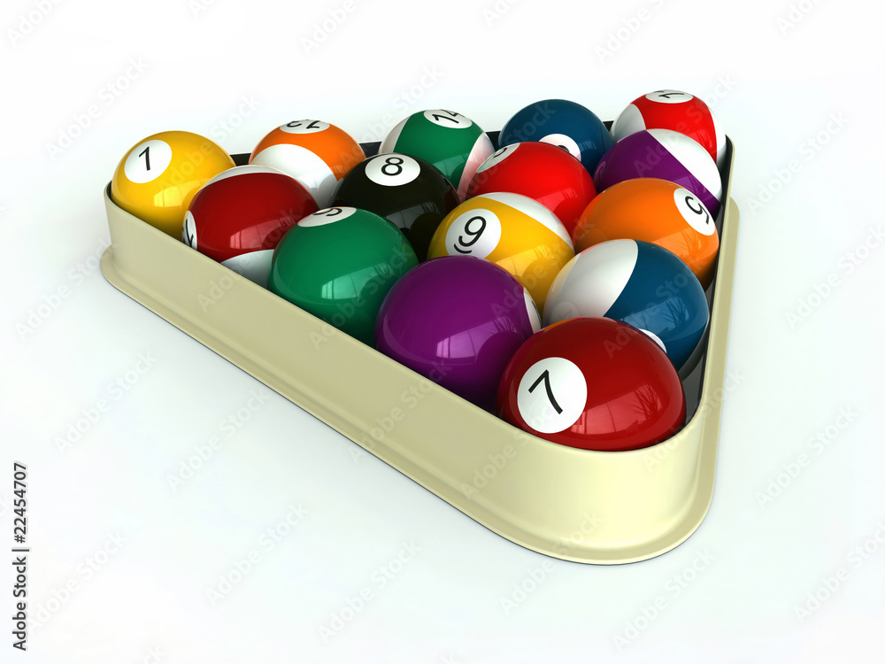 Naklejka premium Billiard
