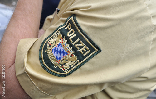 Polizei - Polizist Detail mit Symbol