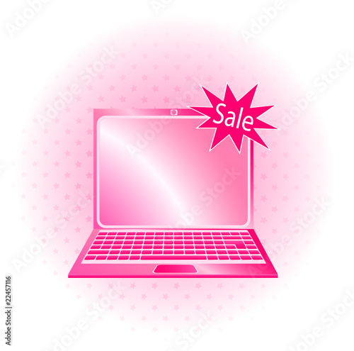 Laptop icon on a white background