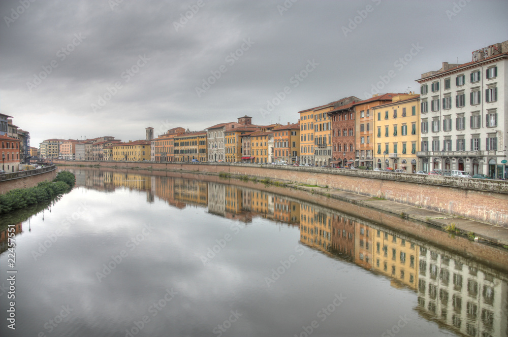Italy in HDR - Pisa and Arno river