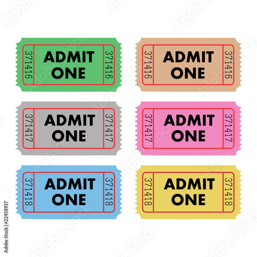 Admit One Tickets