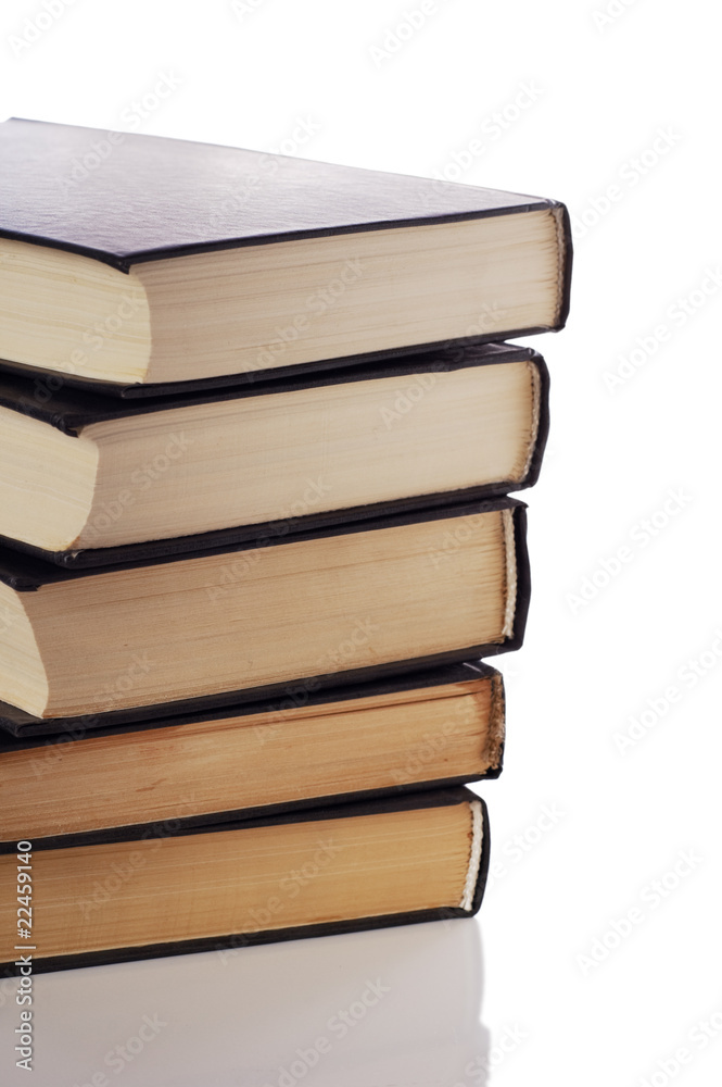 Pile of books isolated on white background Pile of books isolated on white background