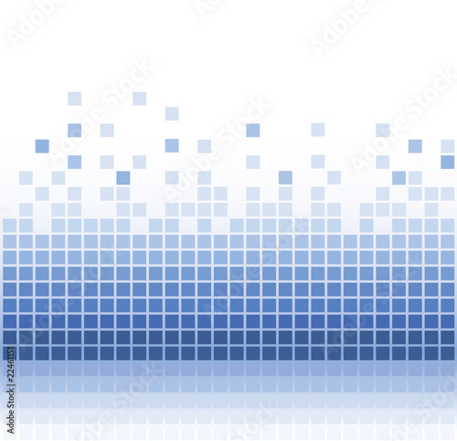 abstract blue square pixel mosaic background