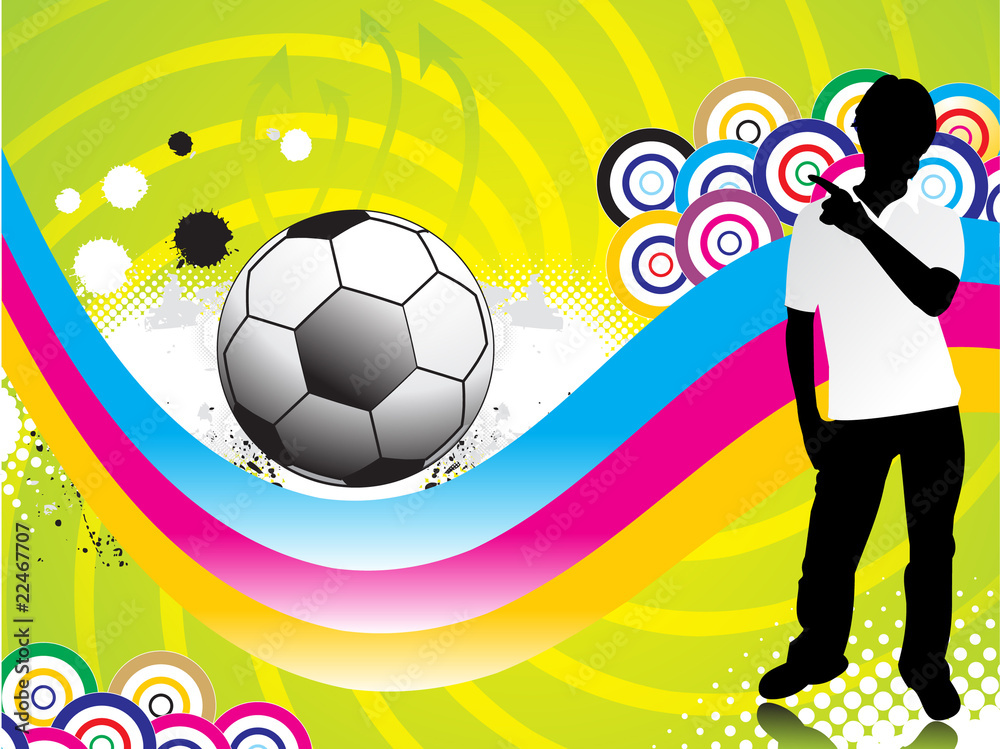 Obraz premium abstract grunge wave background with silhouette