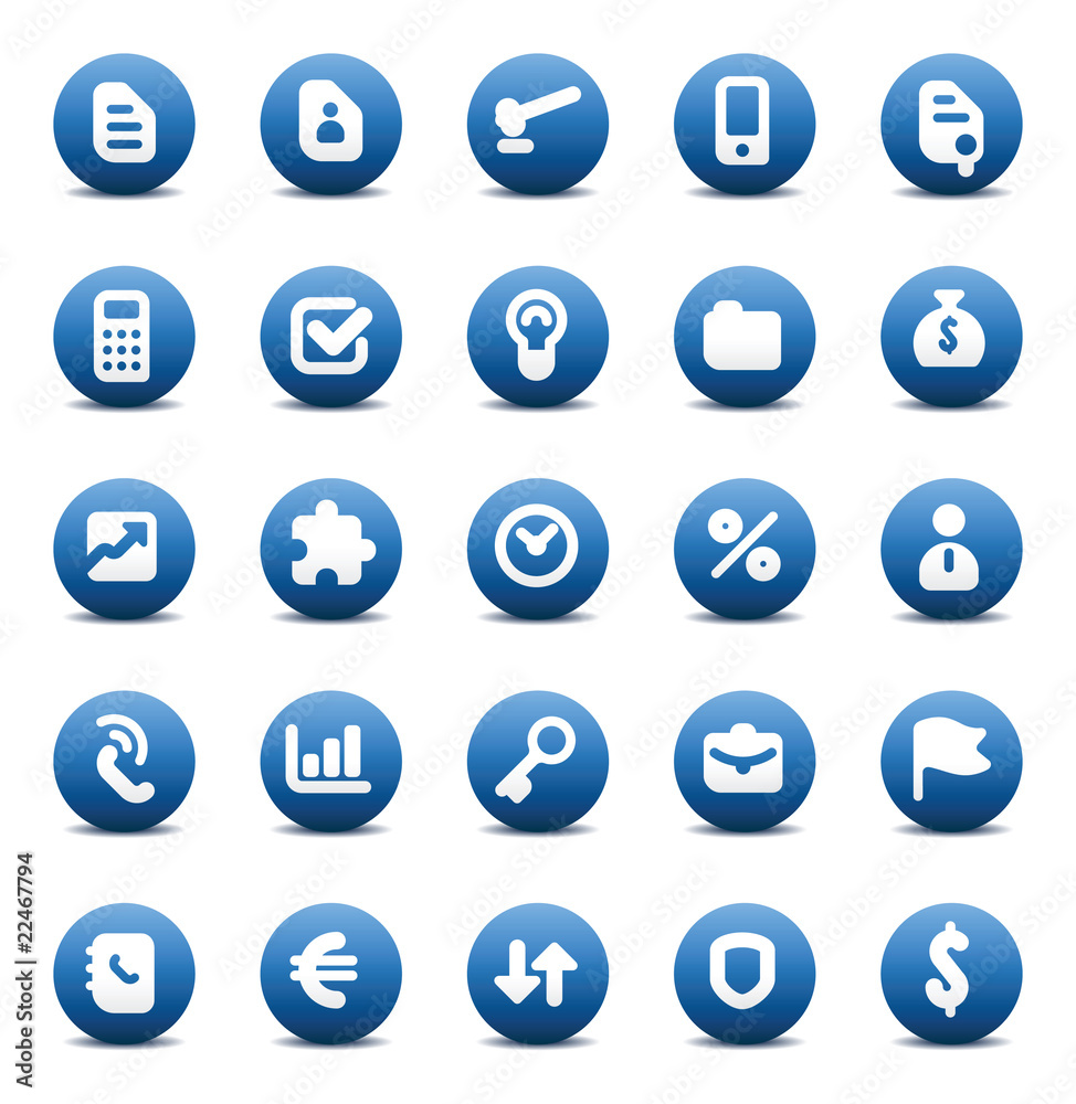 Vector icons for business metaphors Vector icons for business metaphors