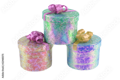 colorful present boxes